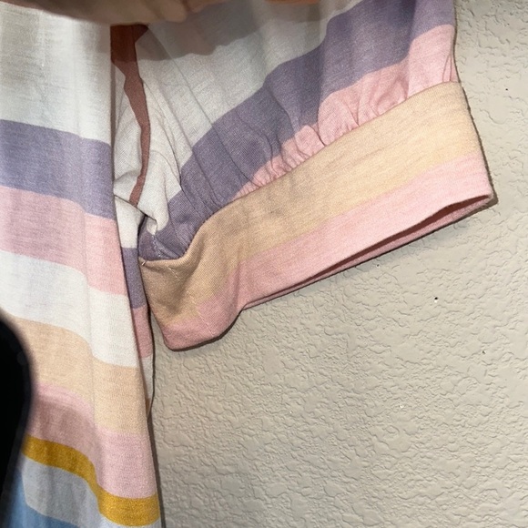 Blue‎ and Orange Relaxed Boxy T-Shirt - Picture 5 of 6